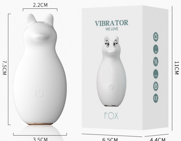 Мини вибратор "Lilo Fox" белый