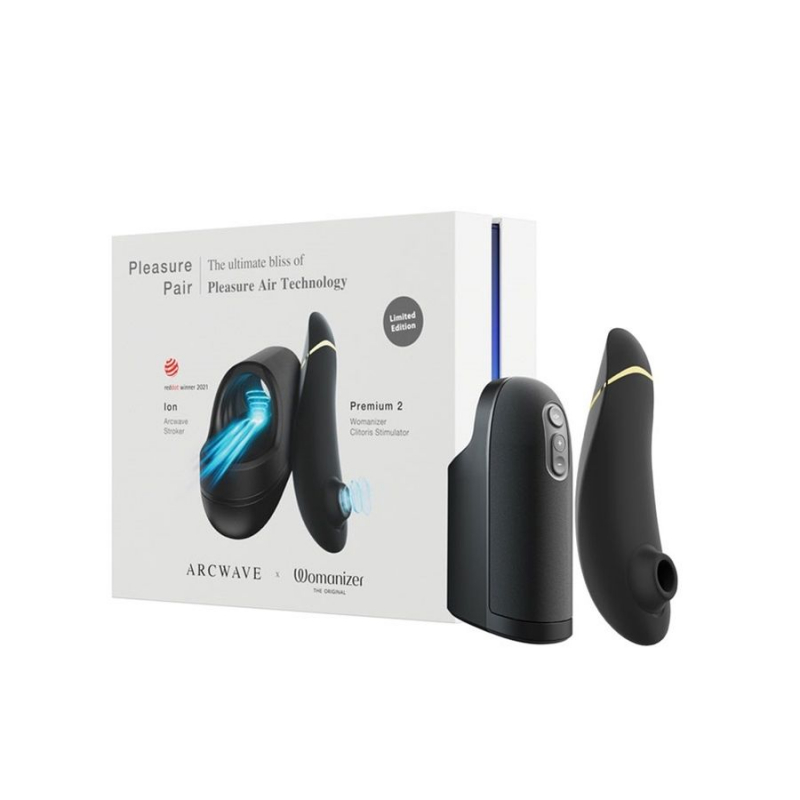 Лимитированный набор для двоих "Womanizer Arcwave & Womanizer Premium 2"
