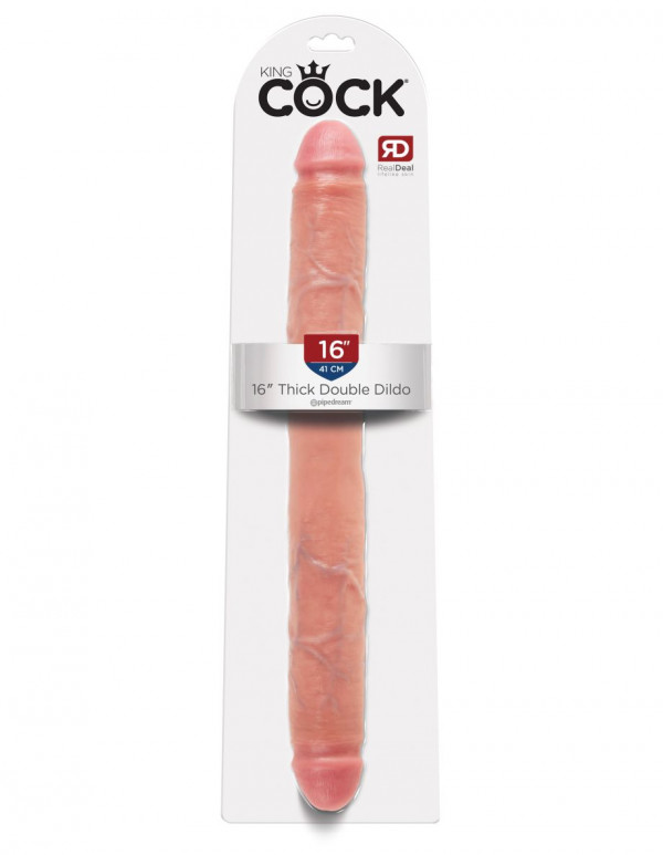 Фаллоимитатор двухголовый "King Cock 16" реалистичный