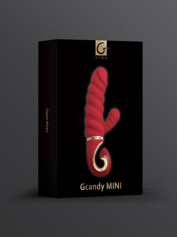 Вибратор рельефный для точки G и клитора "G-Candy Mini" супер нежный, красный