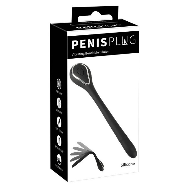Зонд уретральный с вибрацией "Penis Plug" мега мощный