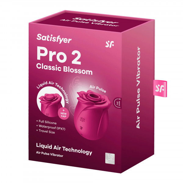 Стимулятор клитора вакуумный "Satisfyer Pro 2 Classic Blossom" розовая роза