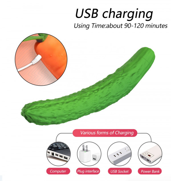 Вибратор "Cucumber Wistone" огурец