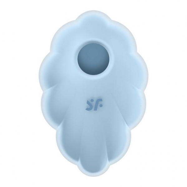 Стимулятор клитора "Satisfyer Cloud Dancer" вакуум+ вибрация, голубой