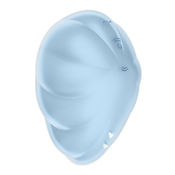 Стимулятор клитора "Satisfyer Cloud Dancer" вакуум+ вибрация, голубой