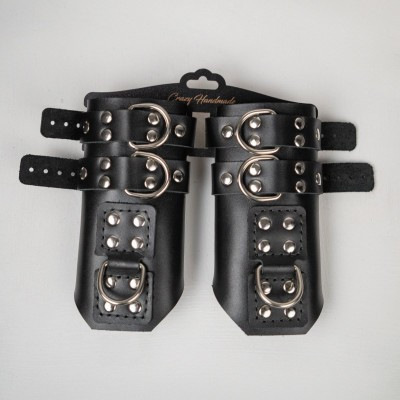 Оковы для подвешивания "Crazy Handmade" кожа, черные