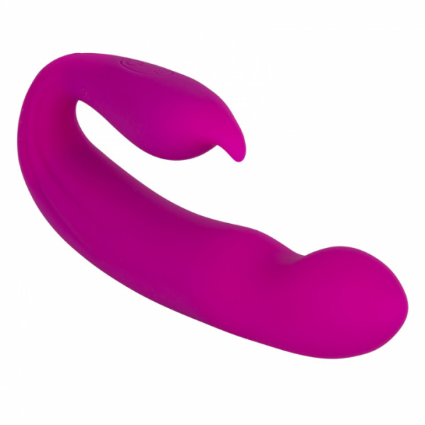 Вибратор с клиторальным отростком "Aphrodisia G-Spot Dual Stimulator" розовый