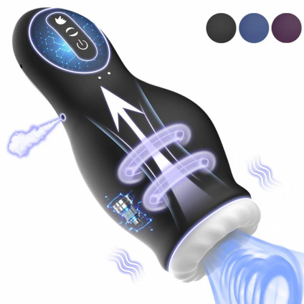 Мастурбатор вакуумный с вибрацией "Dragon Suction Plus" фиолетовый