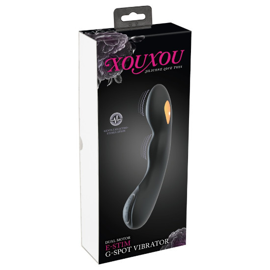 Вибратор с электростимуляцией для точки G "Xouxou G-Spot" черный