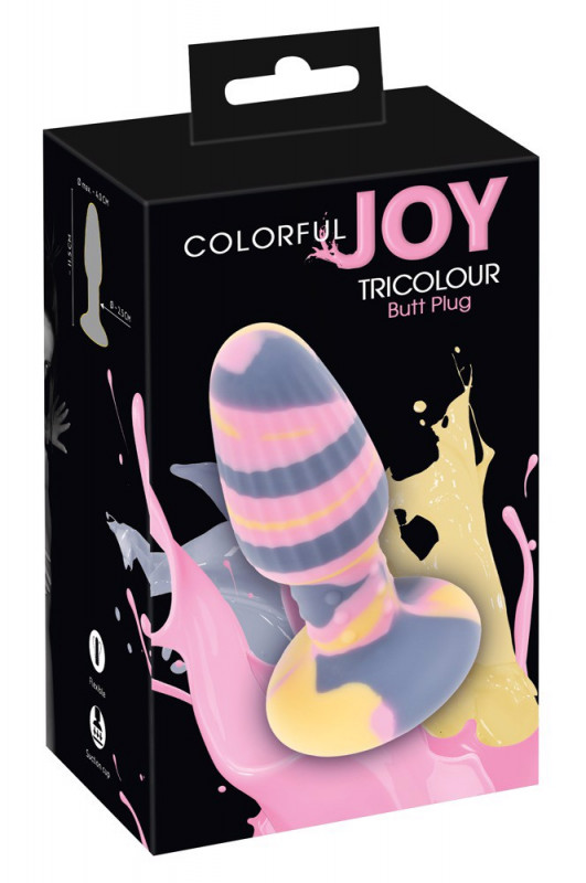 Пробка на присоске "Joy Tricolour" мультиколор