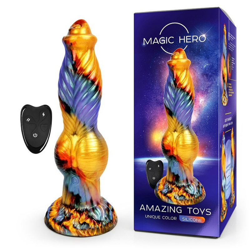 Вибратор-пульсатор "Magic Hero Amazing Toys" рельефный дог на дистанционном управлении