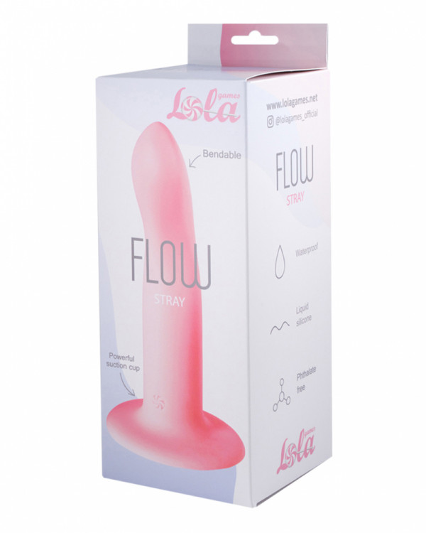 Фаллоимитатор на присоске "Lola Flow Stray" розовый