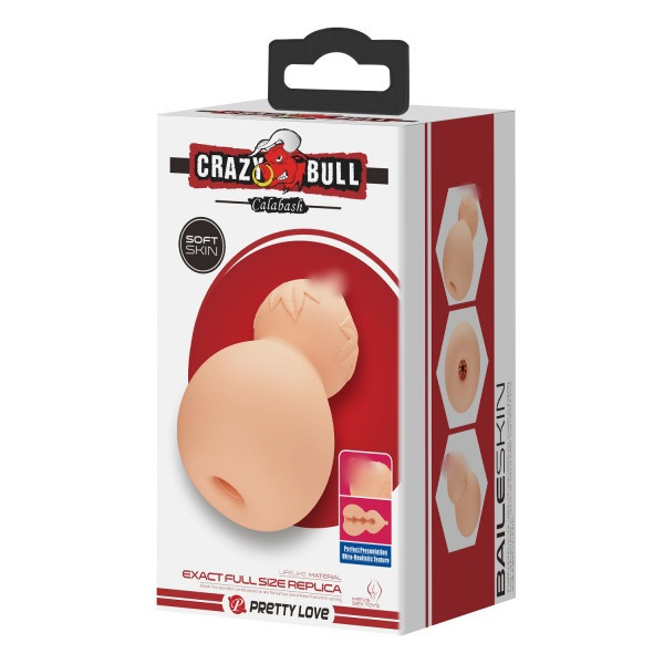 Мастурбатор с реалистичным соском "Crazy Bull Calabash" суперрельефный