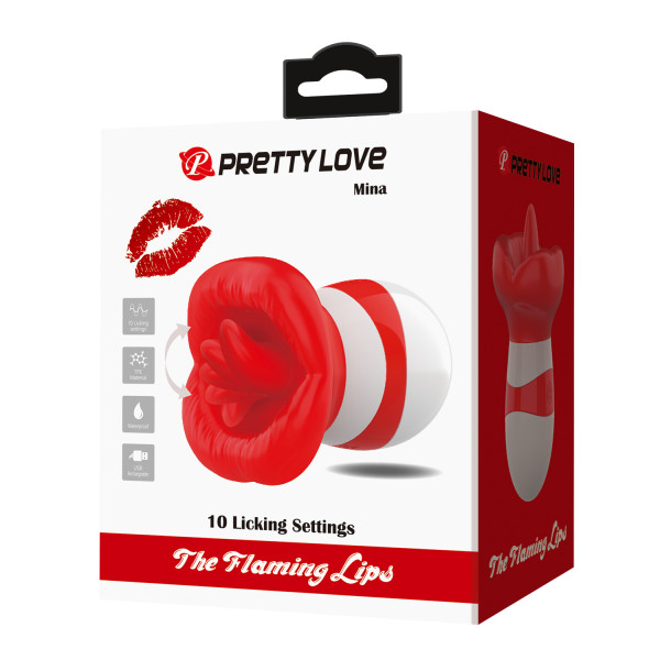 Стимулятор клитора "Pretty Love Mina" нежный и мощный язычок
