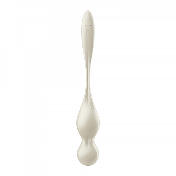 Вагинальные шарики "Satisfyer Love Birds 1" + приложение, молочные