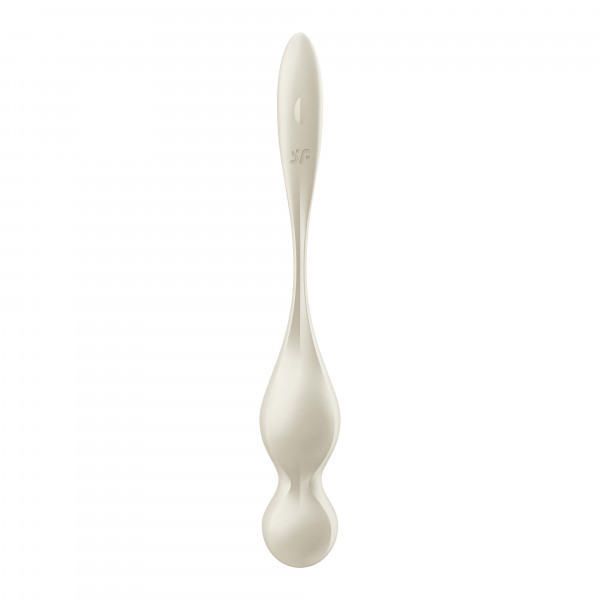 Вагинальные шарики "Satisfyer Love Birds 1" + приложение, молочные