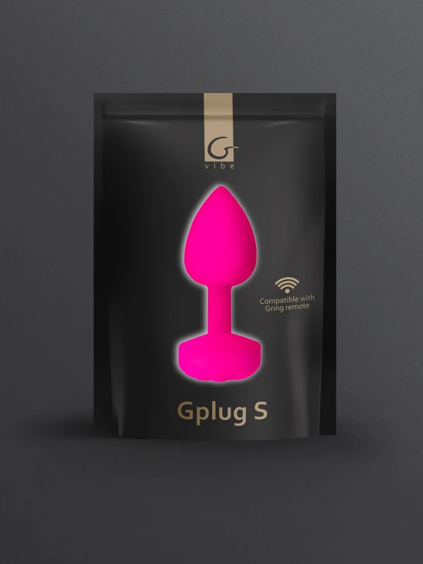 Пробка с вибрацией "G-Plug S" супер мощная, розовая