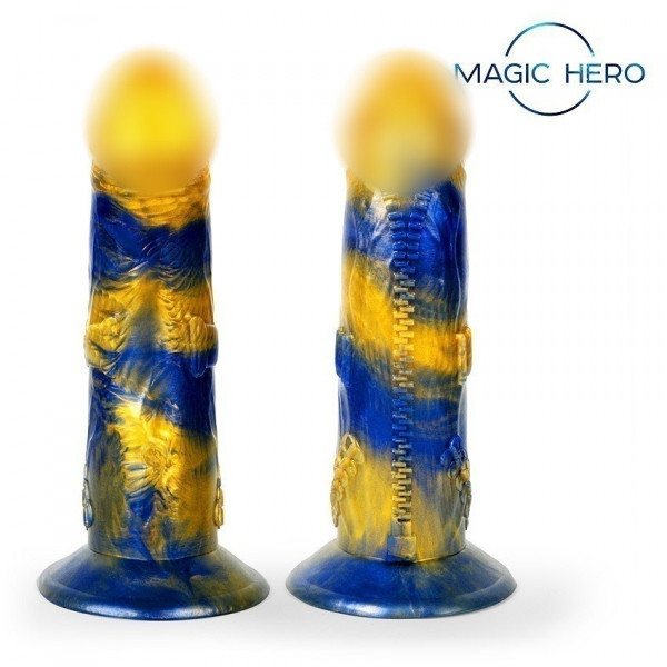 Вибратор фантазийный "Magic Hero Silicon Love" на дистанционном управлении + подарок