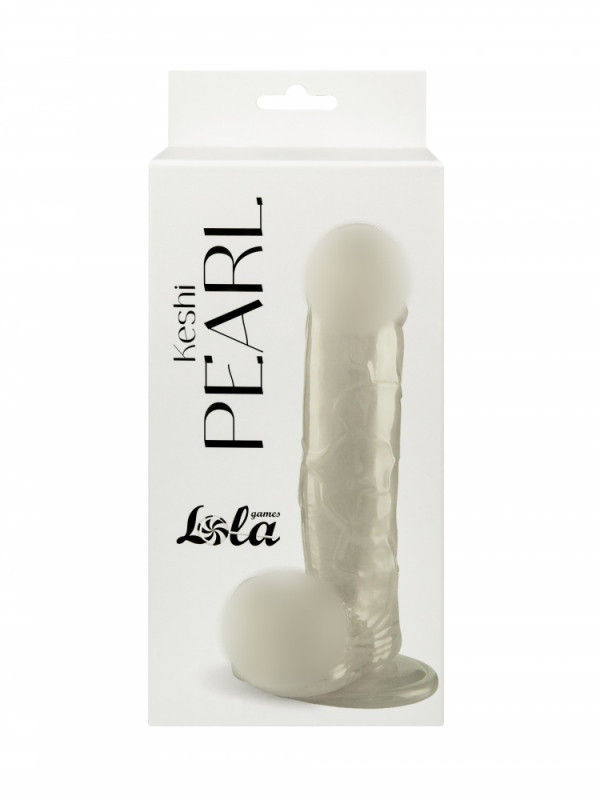 Фаллоимитатор на присоске "Lola Keshi Pearl" белый перламутр
