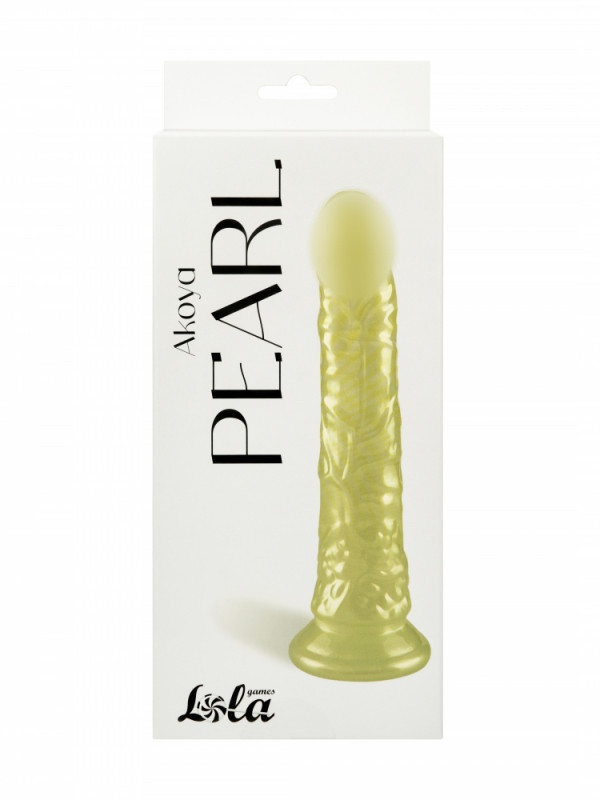 Фаллоимитатор на присоске "Lola Akoya Pearl" золотой перламутр