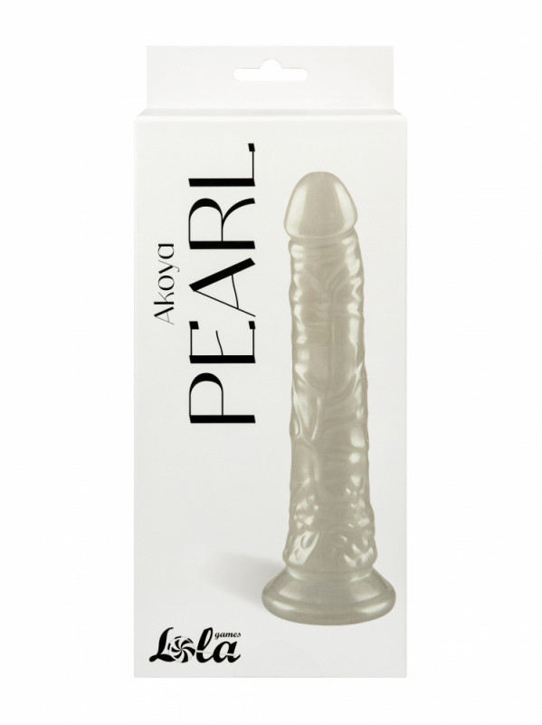 Фаллоимитатор на присоске "Lola Akoya Pearl" белый перламутр