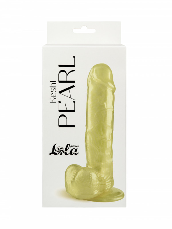 Фаллоимитатор на присоске "Lola Keshi Pearl" золотой перламутр