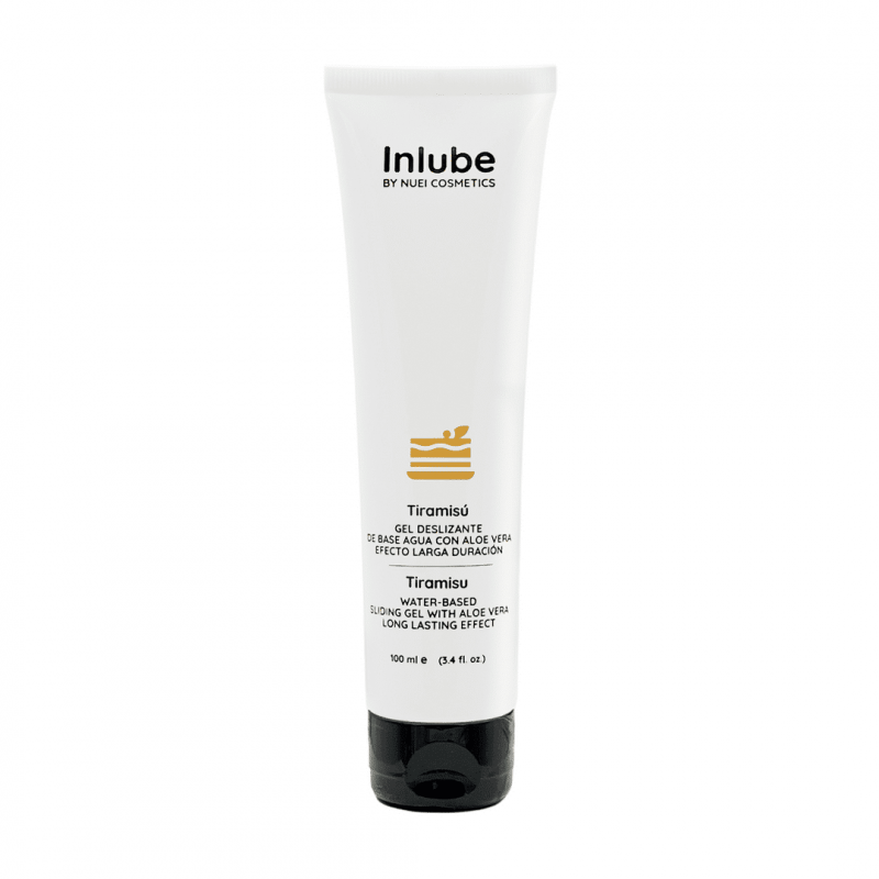Гель на водной основе с ароматом и вкусом тирамису "Nuei Inlube Tiramisu" с алоэ вера, 100ml
