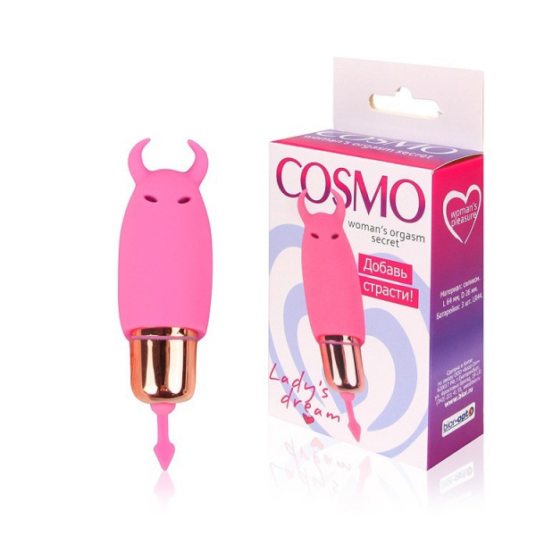Вибропуля "дъяволенок" "Cosmo" розовая