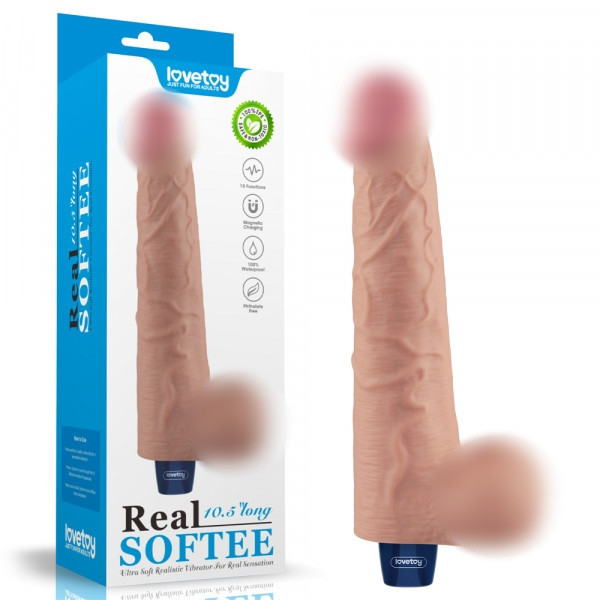 Вибратор мега реалистичный "Real Softee 10,5" мощный