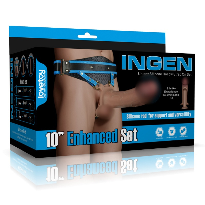 Фаллопротез-фаллоимитатор 2 в 1 "Lovetoy Ingen 10" L/XXL
