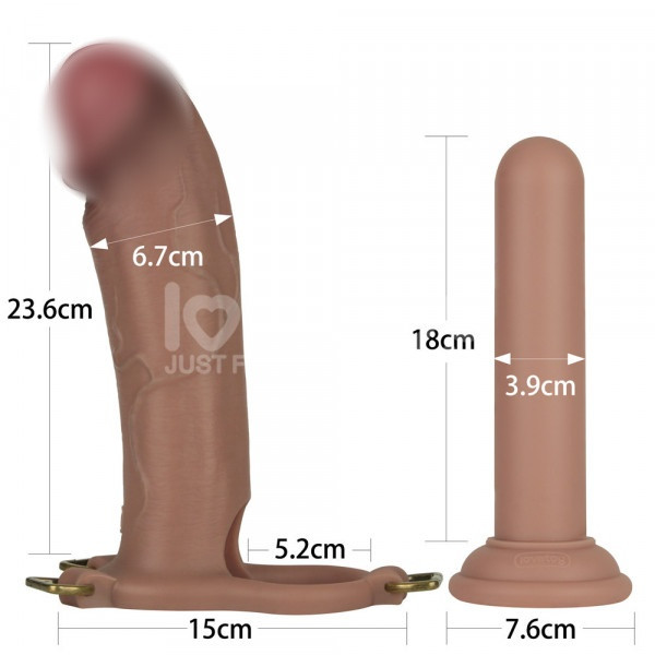 Фаллопротез-фаллоимитатор 2 в 1 "Lovetoy Ingen 10" XS/M