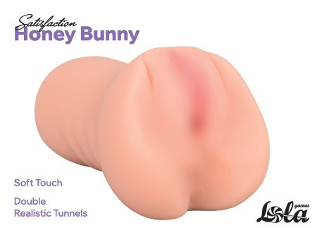 Мастурбатор реалистичный "Satisfaction Honey Bunny" вагина + анус