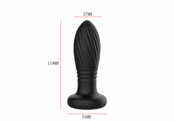 Пробка с фрикциями и LED-подсветкой "Bump Orgasm" на дистанционном управлении
