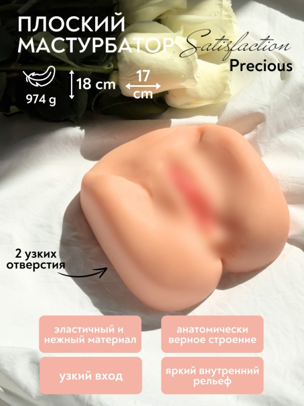 Мастурбатор "Satisfaction Precious" реалистичная вагина + анус