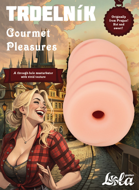 Мастурбатор с внутренним рельефом "Lola Trdelnik" реалистичный