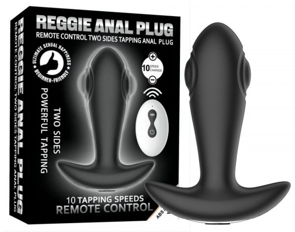 Пробка с вибрацией и эффектом маятника "Reggie Anal" на дистанционном управлении