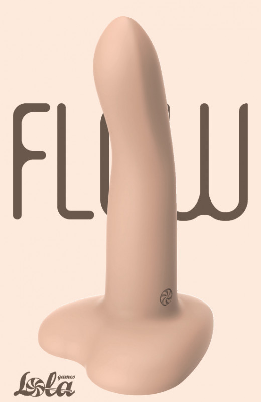 Фаллоимитатор на присоске "Lola Flow" жидкий силикон, реалистичный