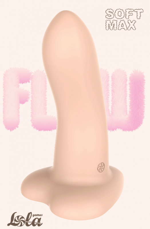Фаллоимитатор толстенький на присоске "Lola Flow Soft Max" жидкий силикон, реалистичный