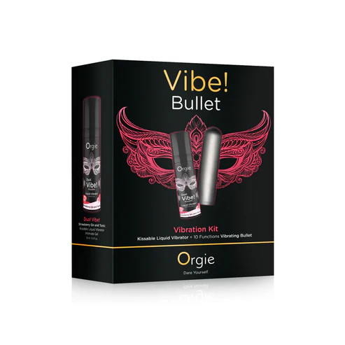 Набор "Orgie Vibe Bullet" жидкий вибратор с ароматом и вкусом клубничного джин-тоника + вибропуля