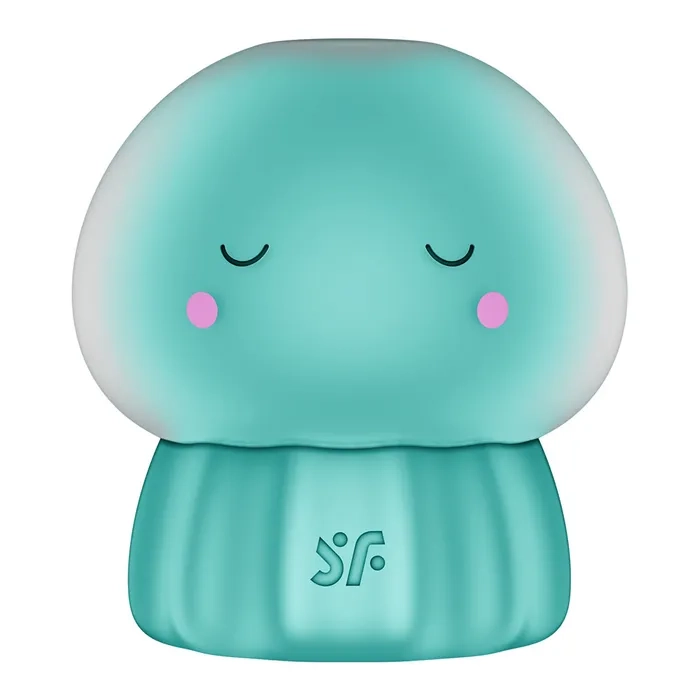 Стимулятор клитора "Satisfyer Jelly-Cious" вакуум + вибрация, зеленая медуза 